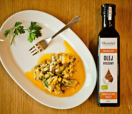 Śledzie w oleju tłoczonym na zimno