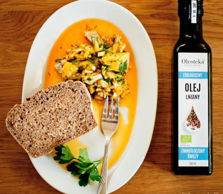 Śledzie w oleju tłoczonym na zimno